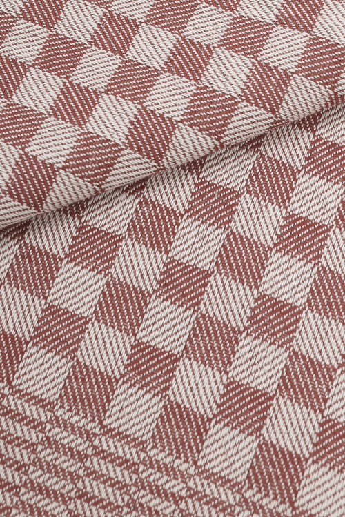 DIDIER SERVIETTE DAMIER BRIQUE