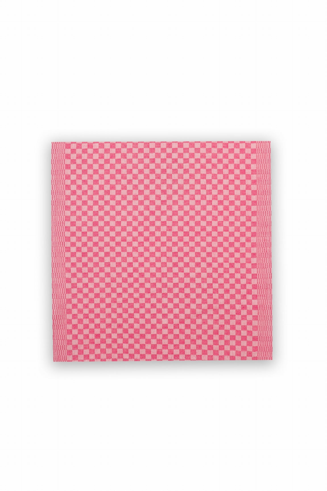 DIDIER SERVIETTE DAMIER FUSCHIA