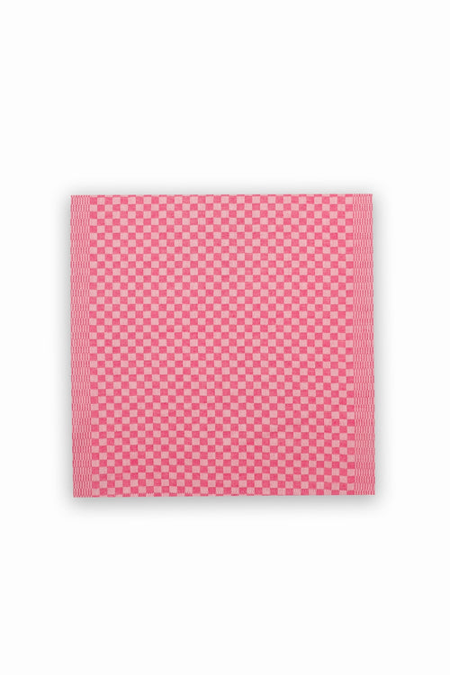 DIDIER SERVIETTE DAMIER FUSCHIA