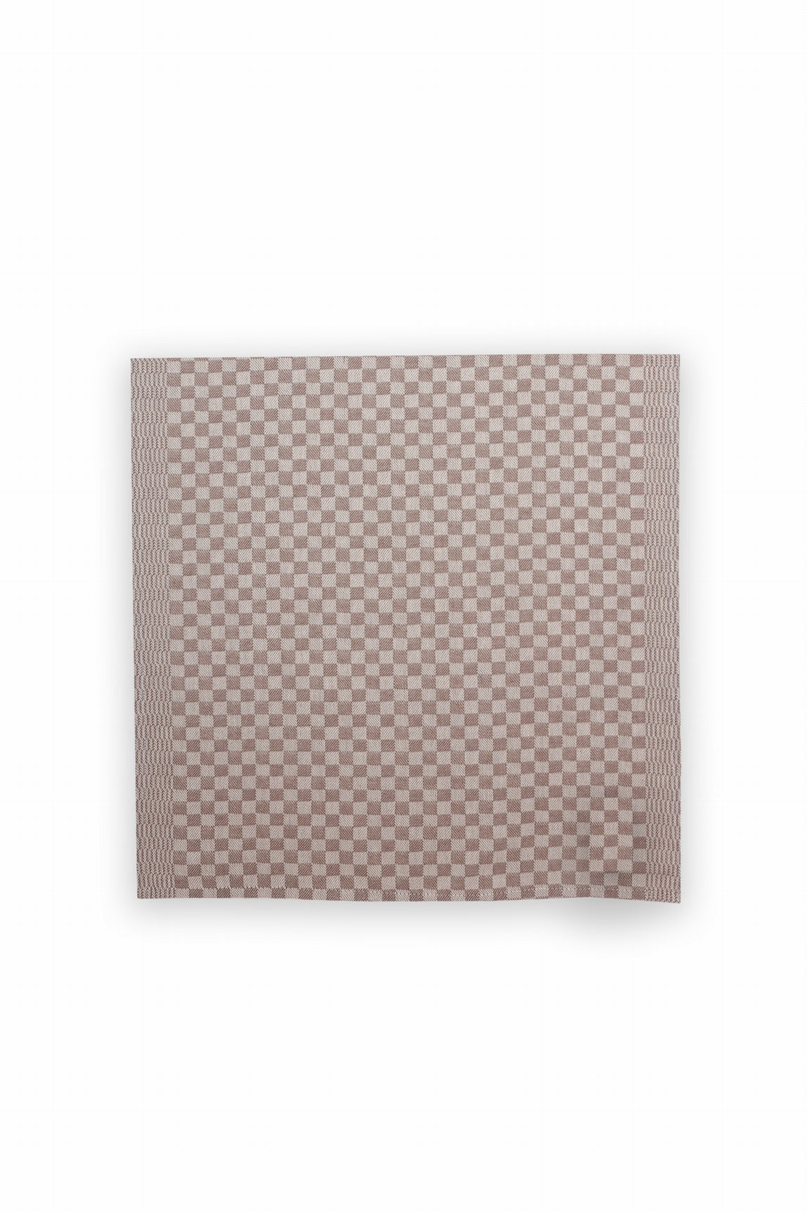DIDIER SERVIETTE DAMIER TAUPE
