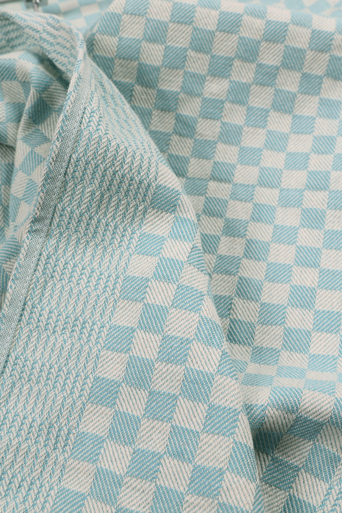 DIDIER SERVIETTE DAMIER TURQUOISE