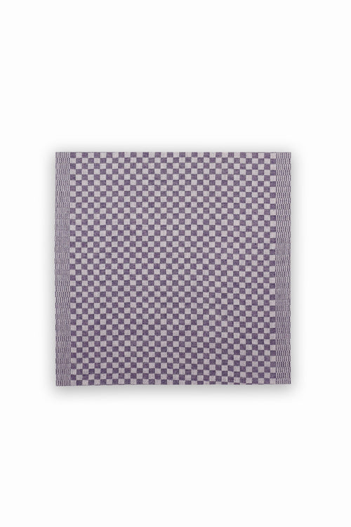 DIDIER SERVIETTE DAMIER VIOLET