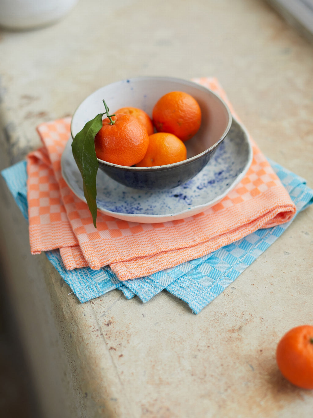 HONORE SERVIETTE ORANGE FLUO