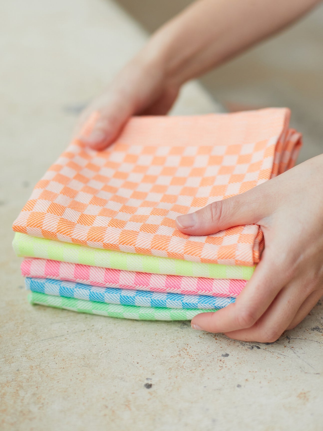 HONORE SERVIETTE ORANGE FLUO