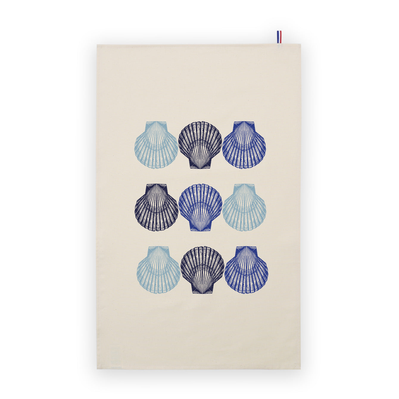 LULU TORCHON COQUILLES BLEUS