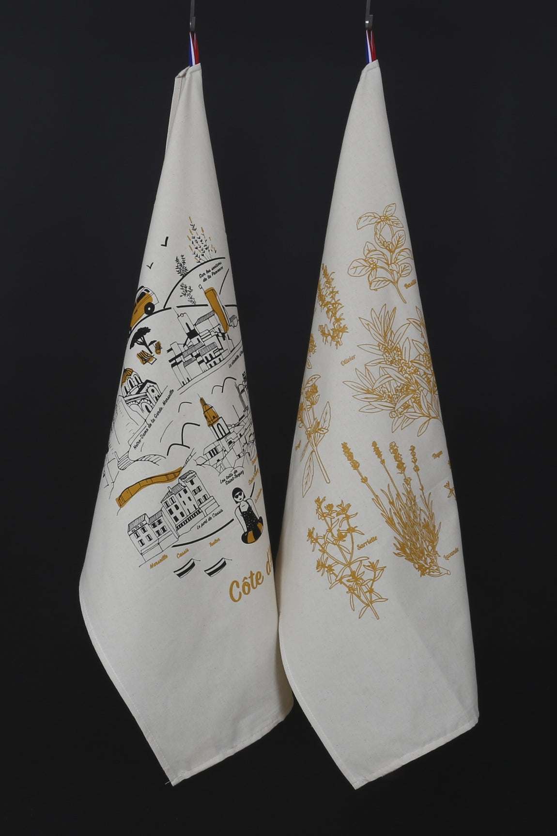 LULU TORCHON COQUILLES BLEUS