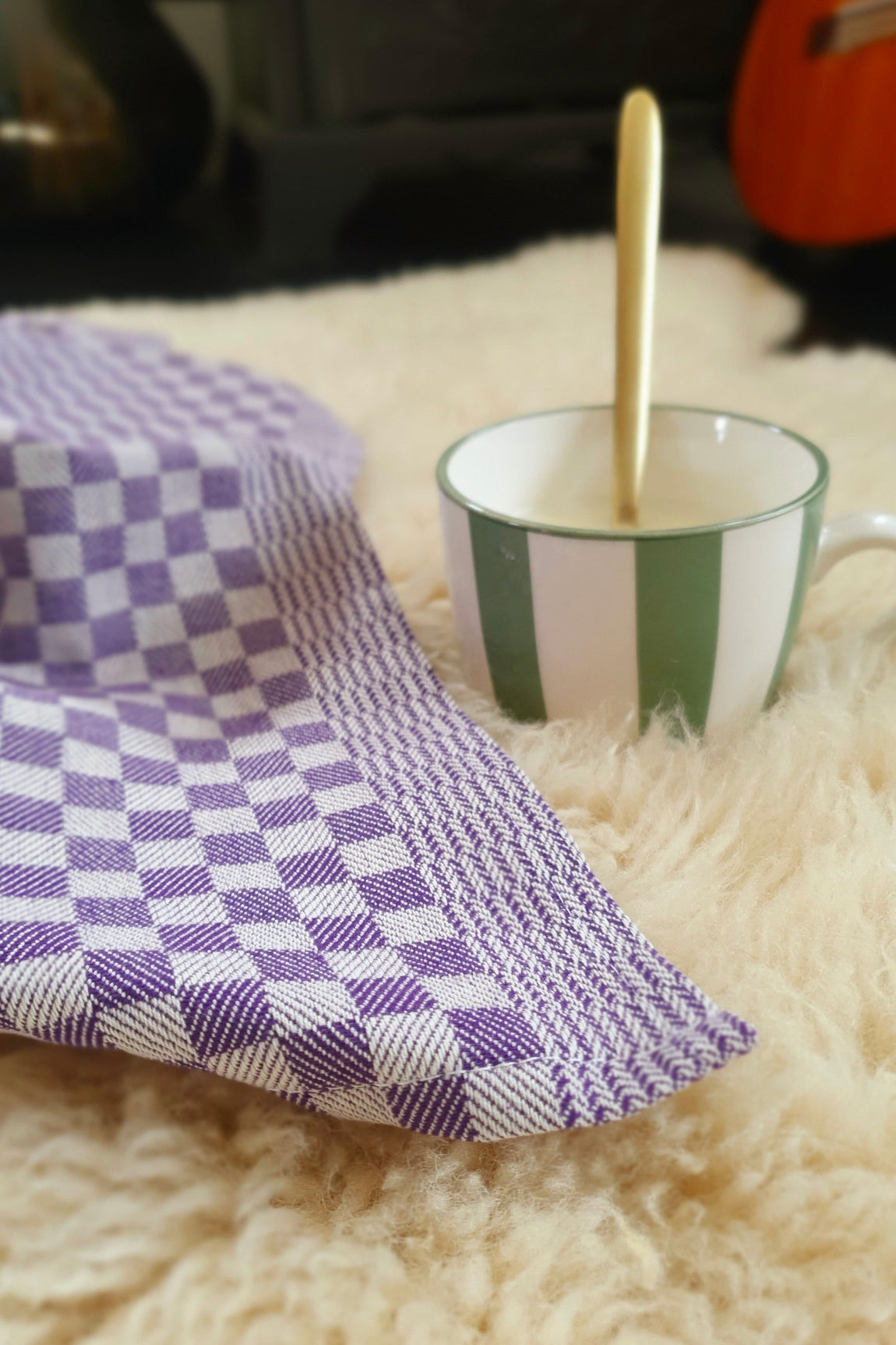 ROGER TORCHON DAMIER VIOLET